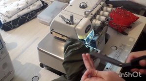 как пришить манжету на оверлоке