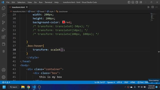CSS Tutorial: Transform property (rotate, translate, skew, scale) in css || by @theCodeDefinition 
