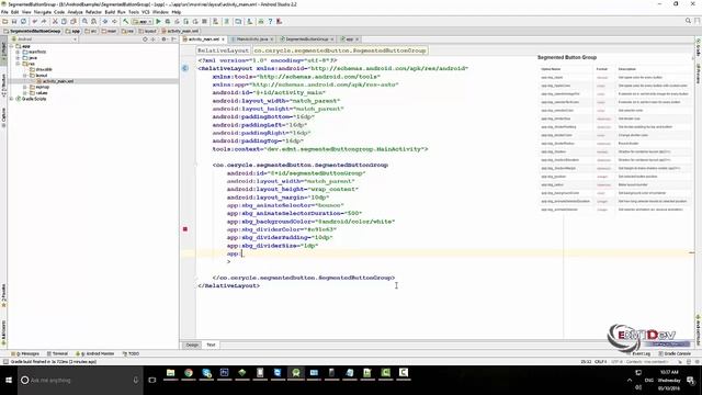 Android Studio Tutorial - Segmented Button Group смотреть онлайн