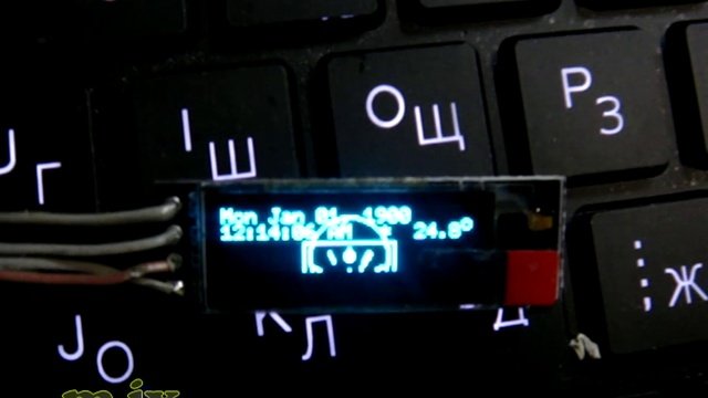 Arduino Oled Clock Часы на мелком дисплее самоделки
