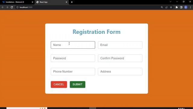 React Form validations using react-hook-form and yup with custom error messages | Forms in React |