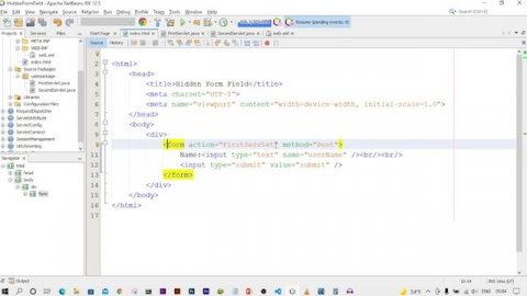 Hidden Form Field in Servlet | Hidden form field in Session Tracking | #AdvancedJava | #YouTube