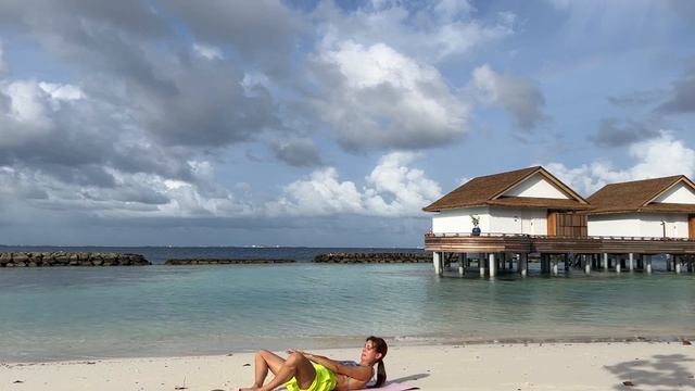 Утренняя зарядка на Мальдивах #6?Пресс. Райские тренировки???/Morning Warm Up in da Paradise
