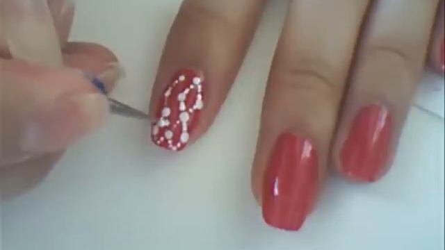 Hot Pink & Black Dotted Nail Art смотреть онлайн