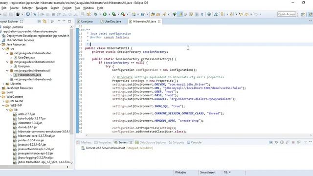 JSP Servlet Hibernate Database Web Application (Registration Module) | Java Guides смотреть онлайн