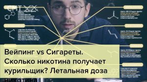 Вейпинг vs Сигареты. Сколько никотина получает курильщик? Летальная доза никотина