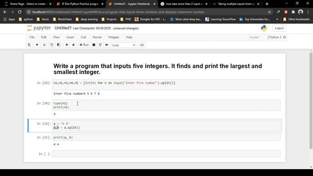 Python If Else Practice Program 7: How to find greatest and smallest number using python?