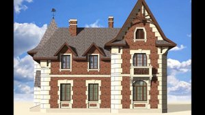 Проект дома. Классика. Викторианский стиль. Площадь 200 кв.м.