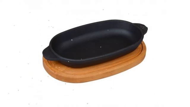 Сковорода овальная, 220х140х25 с дощечкой (Бризоль) обзор Н2214-Д бренд Бризоль производитель смотреть онлайн