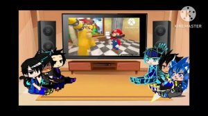(SMG4 Reaction) Me and my friends react to Mario googles himself. #smg4 #gachaclub #gachareact