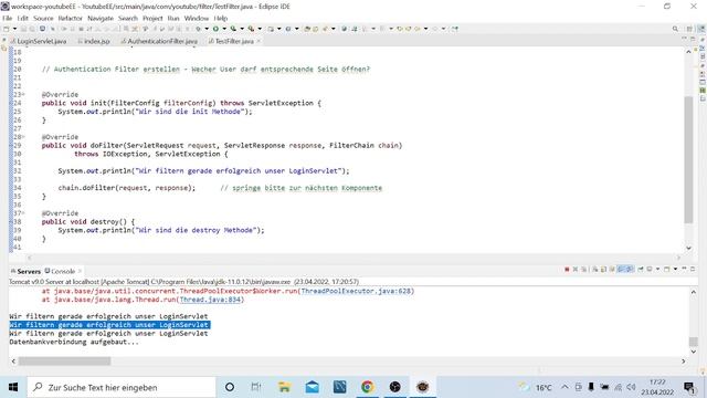 Java Servlet Filter - Konfigurieren | Java EE Tutorial deutsch