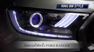 FORD RANGER DAY LIGHT RAPTOR+DAY LIGHT MUSTANG+DEVIL EYES+RING BM STYLE BY SR AUTO CAR