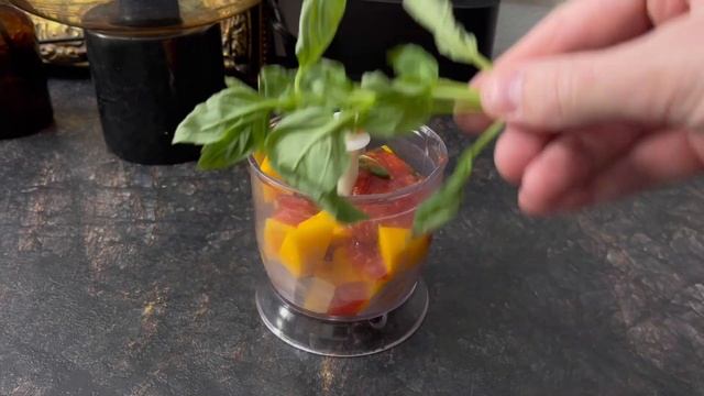Кальмар с пюре из манго! 2 звезды Мишлен. Пальчики оближешь!