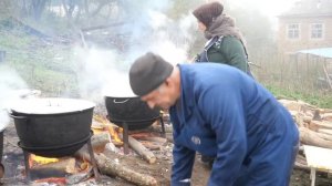Табасаранская свадьба! Часть 1.Шурпа на 370 гостей. Три казана шурпы одновременно на костре