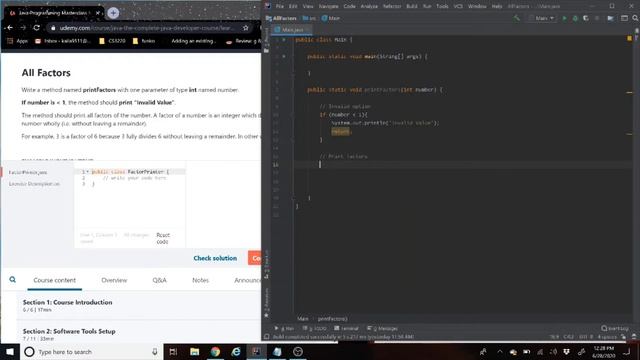 All Factors Program (Quick and Easy Java Programming, SOLVED) [#21] -Java Coding Exercise смотреть онлайн