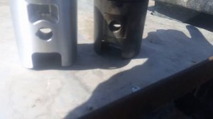 Кованный поршень для мотоцикла иж планета 5 и кольца от тойоты!!!