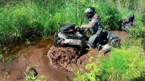brp xmr и два cfmoto, покатушка на квадроциклах