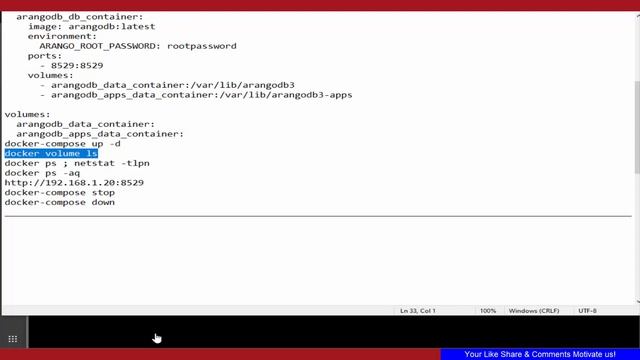 How To install ArangoDB server With Docker Compose On Ubuntu 20.04