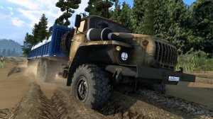 40 / ETS 2 V1.45 / УРАЛ 4320 / Суровая Россия Забайкалье R1 / Самое опасное БОЛОТО пройдено!