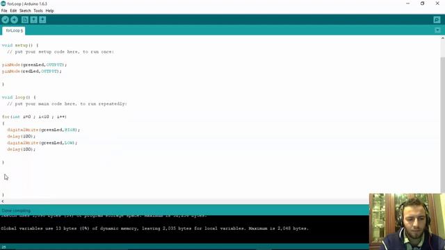 Tutorial 5 - Arduino - For Loop Simulation Using Proteus смотреть онлайн