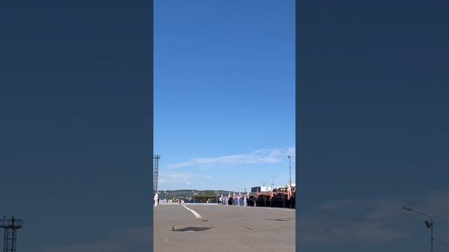 Видео парада кораблей за 30 секунд Североморск на День Военно-морского флота! 30 июля 2023 г. г.