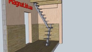 Лестница гусиный шаг