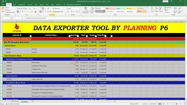 How to export Primavera P6 data by using exporter tool to excel | Primavera to Excel Tools | #p6 смотреть онлайн