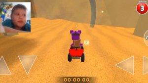 как пройти гонки в бимотепской пустыне в super bear adventure
