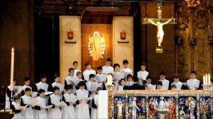 Испания  Каталония  Хор мальчиков в монастыре Montserrat