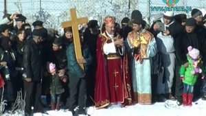 Крещение в католической церкви села Эштия