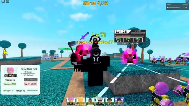 5 Star Super Saiyan Rose Goku Black Showcase on All Star Tower Defense | Roblox смотреть онлайн