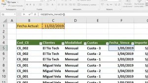 Control de prestamos y cobros por cuotas EXCEL 2019