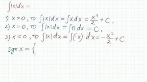 Интеграл модуля