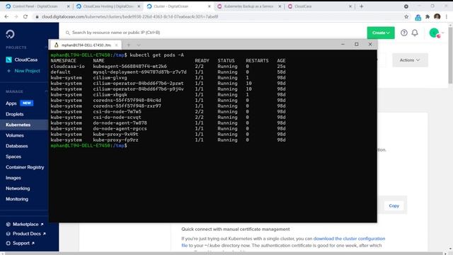 CloudCasa Register DigitalOcean Kubernetes Cluster смотреть онлайн
