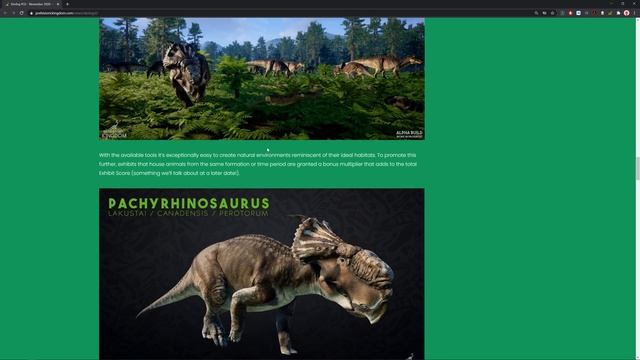 Prehistoric Kingdom Devlogs: #33- November 2020