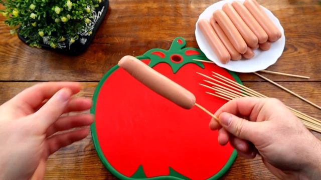 Хрустящие и мягкие! Вкуснейшие корн доги за 5 минут! Всем нравится! Сосиски в кляре