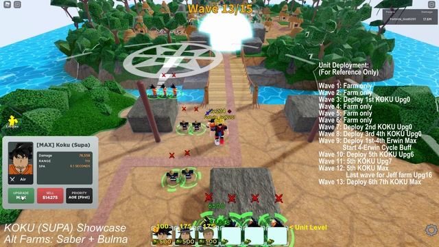 Level 100 5-Star KOKU SUPA (Super Goku) Showcase Beating STONE VILLAGE | All Star Tower Defense смотреть онлайн