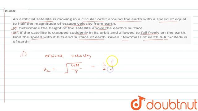 A small satellite revolves around a heavy planet in a circular orbit. At certain point in its смотреть онлайн