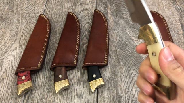 Ash AE4 Handmade Hunting Skinner Bushcraft Knife 440c steel 9 inches