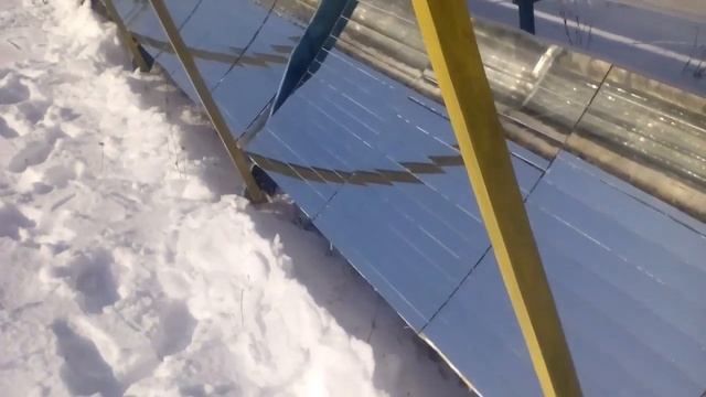 Зеркало + Солнечный коллектор = 100 ºС