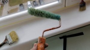 Как покрасить деревянный подоконник. Покраска подоконника кистью. Лучшая краска для дерева Мав 35 d