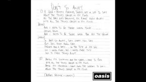 Oasis - Don't Go Away (Mustique Demo)