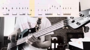 RHCP Dani California + tabs - EADG tuning #rockband #music #bass #rhcp #guitarmusic #guitarcover