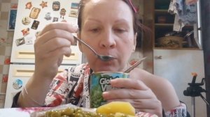 #мукбанг картошка селёдка и молоко