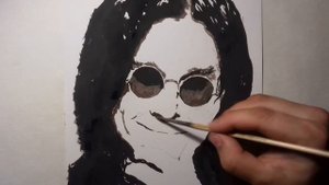 Drawing Ozzy Osbourne (Рисуем Оззи Осборн)