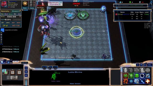 [StarCraft 2]【Arcade】Lottery Defence EU v17.9 ► Game 45 | Hyper ♦ Very Easy ★ Round 115 ║#215║ смотреть онлайн