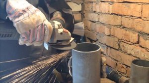 Как резать трубу Болгаркой!Подготовка под сварку!