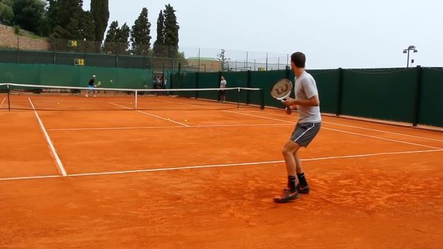 Grigor Dimitrov Training Court Level View Monte Carlo - ATP Tennis Practice On Clay смотреть онлайн