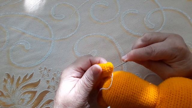 Нитяное крепление рук и ног у игрушек. смотреть онлайн