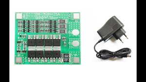 Плата защиты BMS S3 12V 25A с защитой для аккумуляторов 18650 + Зарядное устройство.